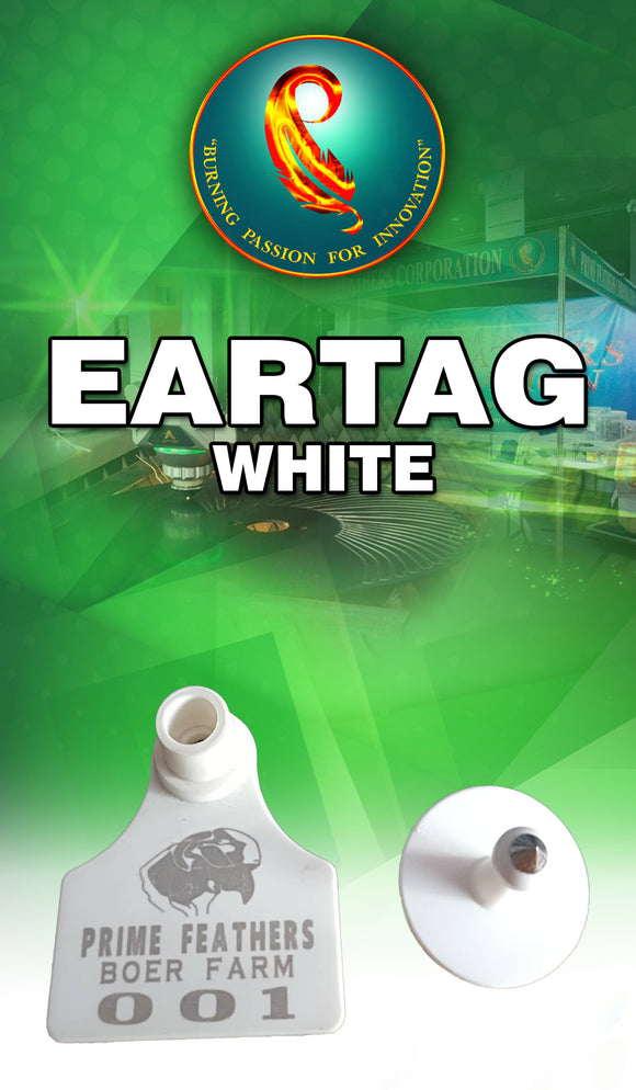 GOAT / PIG EAR-TAG ( WHITE )